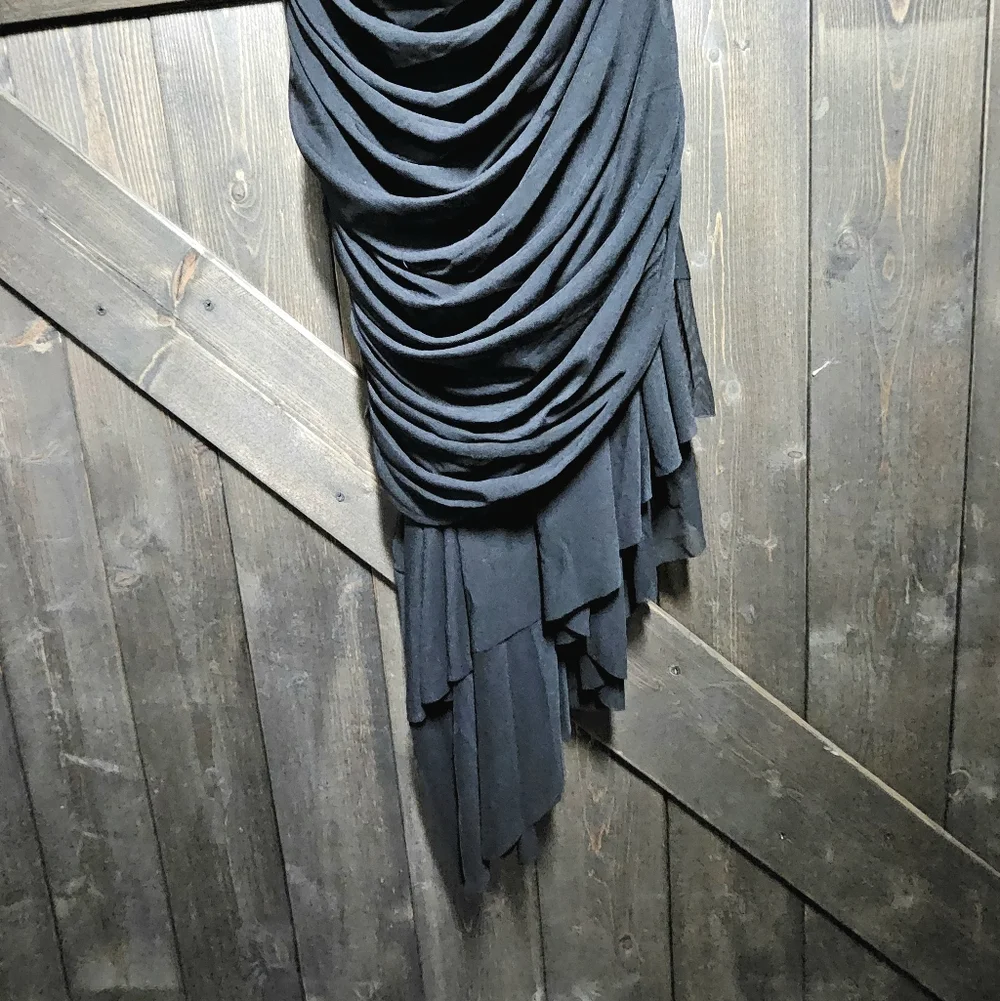 NWT Lucky & Blessed Black Formal One-Shoulder Dress
